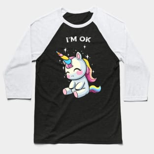 sad unicorn Baseball T-Shirt